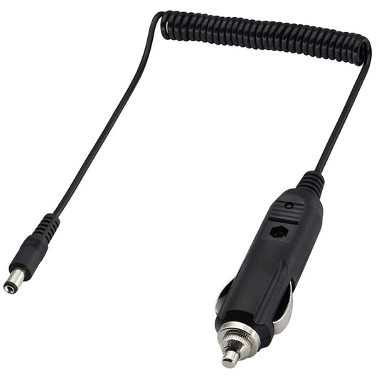2A 5.5 x 2.1mm DC Power Supply Adapter Plug Coiled Cable Car Charger, Length: 40-140cm by buy2fix