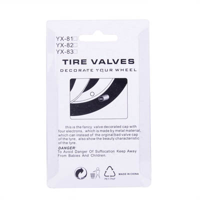 Blue Anodized Aluminum Tire Valve Stem Caps 4 pcs(Blue) by buy2fix