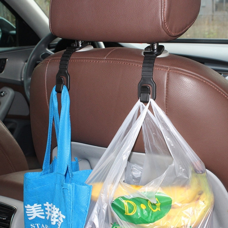 2 PCS Car Auto Seat Back Bottle Bag Holder Hook Pothook(Black) by buy2fix
