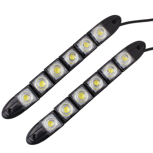 MZ 3W 2 PCS 160LM 6 LED SMD 5050 Flexible Snake LED Car Daytime Running Lights, DC 12V by buy2fix