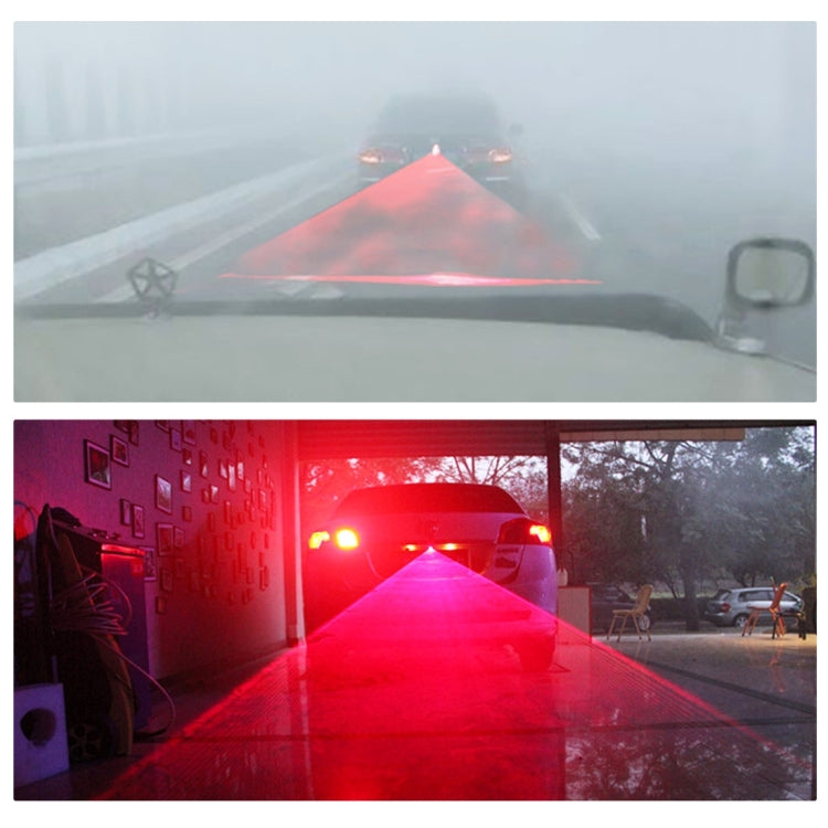 LJFL201-405 Car Universal Alarm 650nm Red Laser Tail Fog Light Lamp by buy2fix