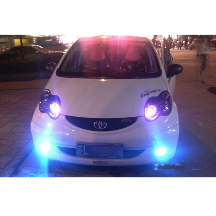 12W 720LM 6500K 577-597nm 4-LED White + Yellow Light Wired Car Flashing Warning Signal Lamp, DC12-24V, Wire Length: 95cm by buy2fix