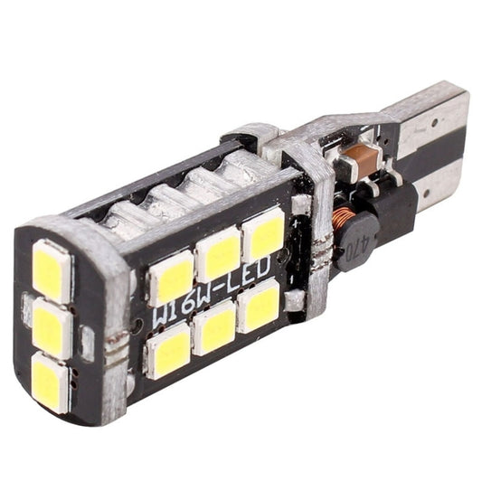 2 PCS T15 3W White LED 300LM SMD 2835 Car Rear Fog Lamp / Backup Light for Vehicles, DC 12V by buy2fix