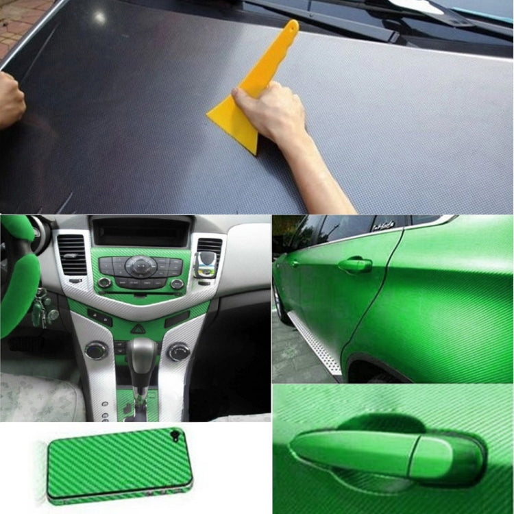 Car Decorative 3D Carbon Fiber PVC Sticker, Size: 127cm x 50cm(Green) by buy2fix