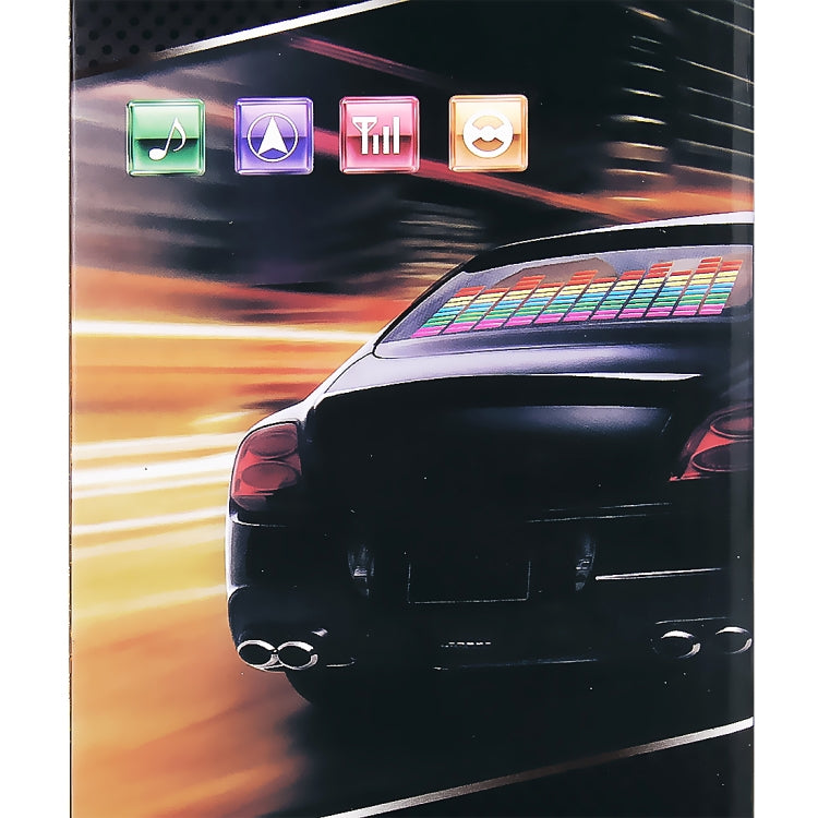 5 Colors Car Music Rhythm Lamp Car Sticker Equalizer with Car Charger, Size: 70cm x 16cm by buy2fix