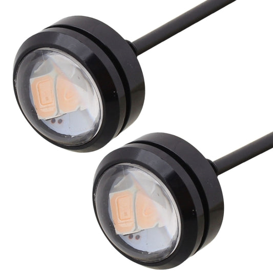 2 PCS 22.5mm 1.5W 150LM Pink Light 3 LED SMD 5630 Spotlight Eagle Eye Light Daytime Running Light for Vehicles by buy2fix