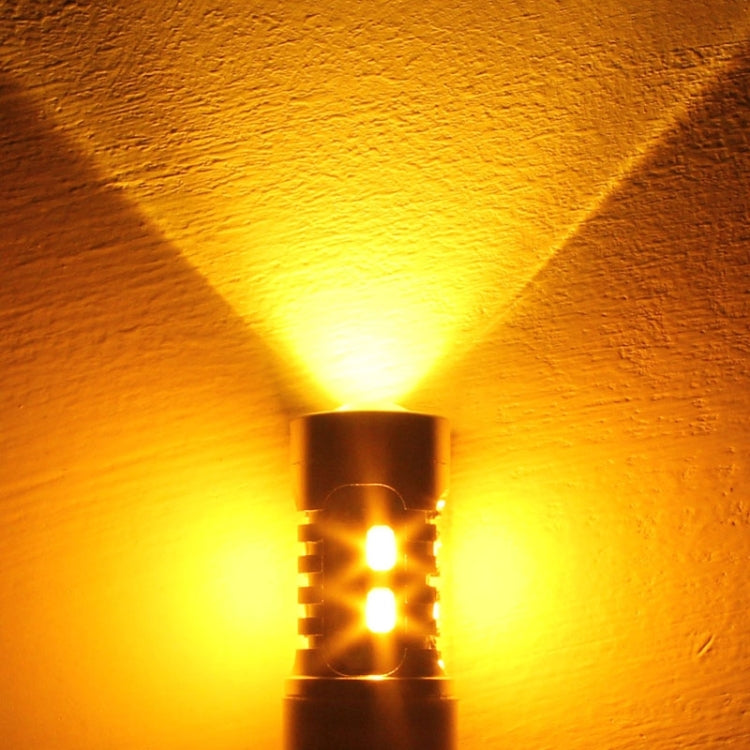 2PCS 1157/BAY15D 10W 700LM Yellow + White Light 20-LED SMD 5630 Car Brake Light Lamp Bulb, Constant Current, DC 12-24V by buy2fix