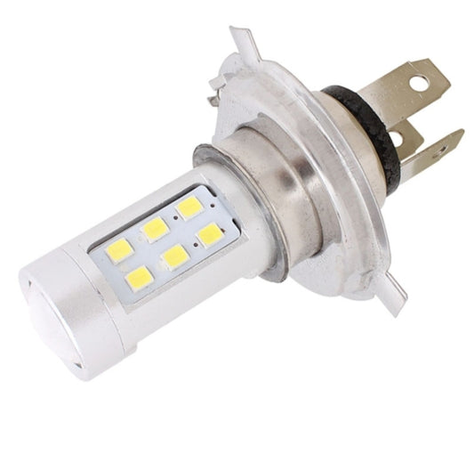 H4 4.2W 630LM White Light 21 LED 2835 SMD Car Headlamp Bulb, Constant Current, DC 12-24V by buy2fix