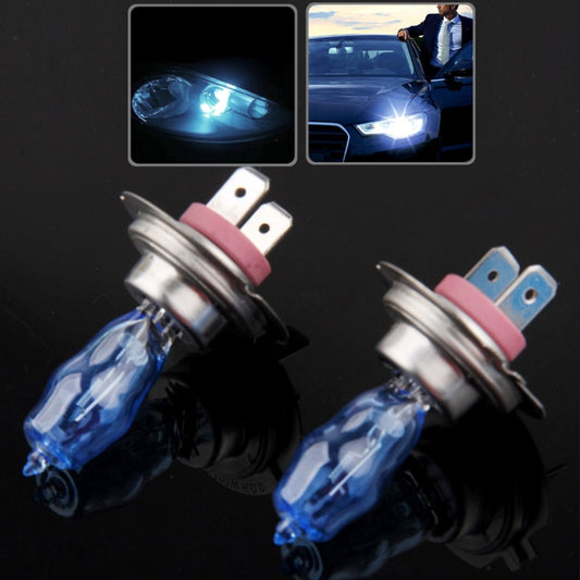 HOD H7 Halogen Bulb, Super White Car Headlight Bulb, 12 V / 100W, 6000K 2400 LM (Pair) by buy2fix
