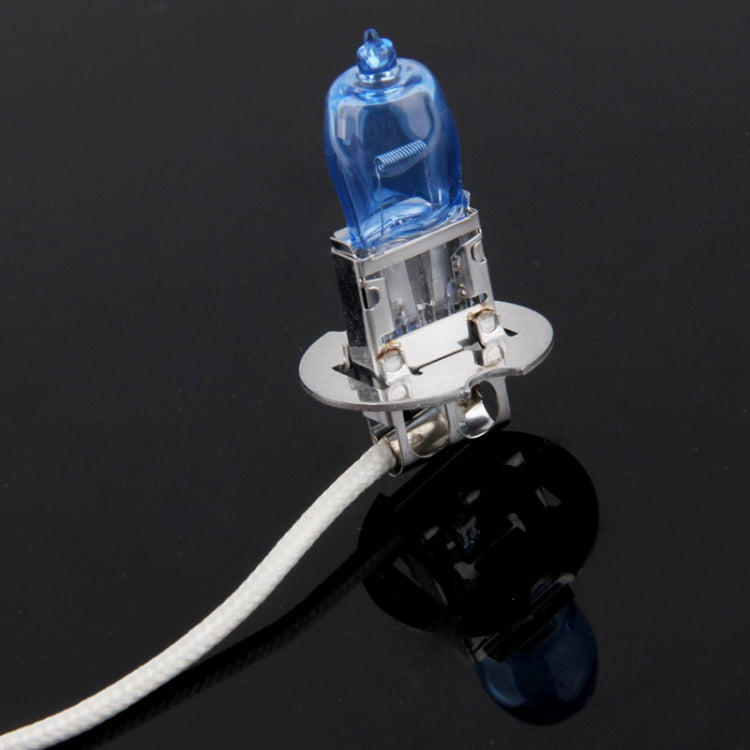 HOD H3 Halogen Bulb, Super White Car Headlight Bulb, 12 V / 100W, 6000K 2400 LM (Pair) by buy2fix