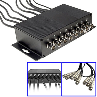 8 Channel CCTV BNC Surge Arrester Surge Protector Device (CoaxJK/ V8)(Black) by buy2fix