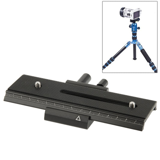 2-way Macro Focus Rail Slider Long-type Tripod Head Plate(Black) by buy2fix