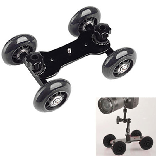 DEBO First Generation Camera Truck / Floor Table Video Slider Track Dolly Car for DSLR Camera / Camcorders(Black) by DEBO
