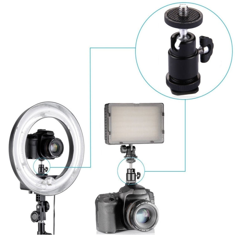 Aluminum Alloy Hot Shoe Tripod Heads, 1/4 inch Male Screw Adapter by buy2fix