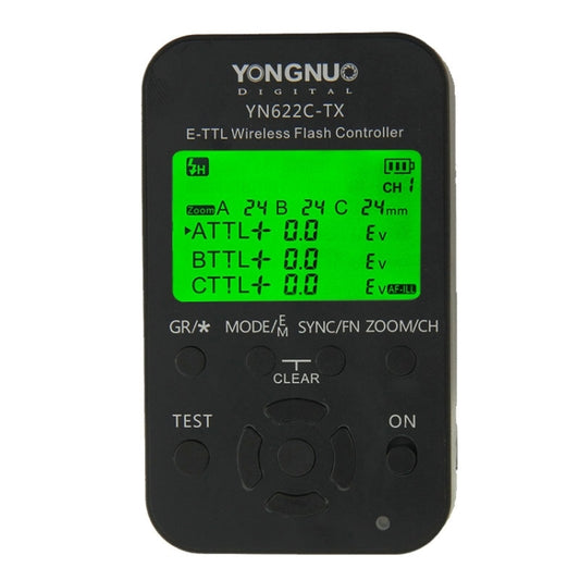 YONGNUO YN622C-KIT E-TTL Wireless Flash Trigger Controller + Transceiver Kit for Canon Camera by YONGNUO