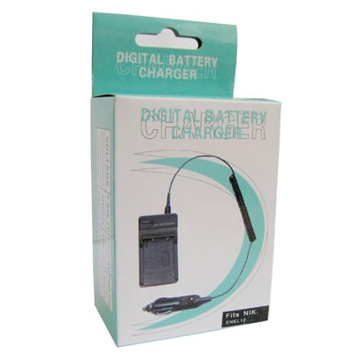 Digital Camera Battery Charger for NIKON ENEL12(Black) by buy2fix