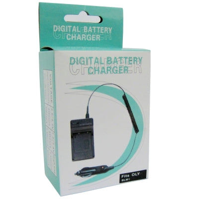 Digital Camera Battery Charger for OLYMPUS BLM1(Black) by buy2fix