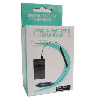 Digital Camera Battery Charger for CASIO CNP-60(Black) by buy2fix