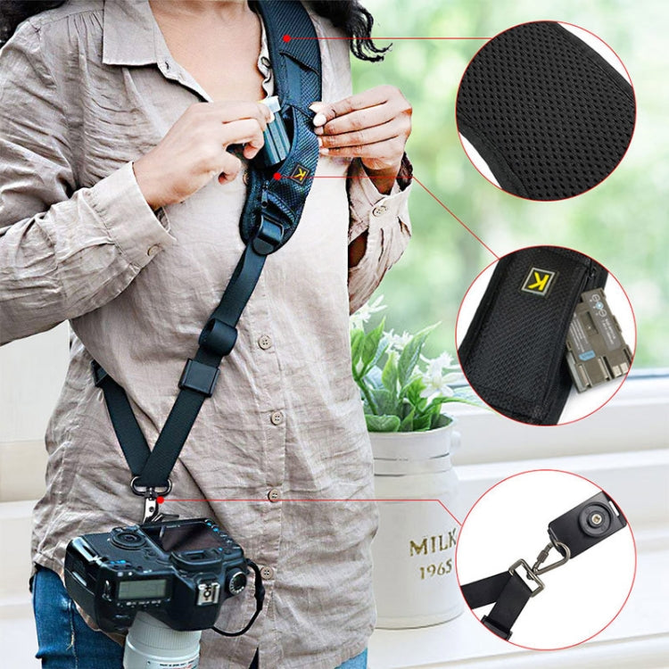 Safe & Fast Quick Rapid Camera Single Sling Strap(Black) by buy2fix