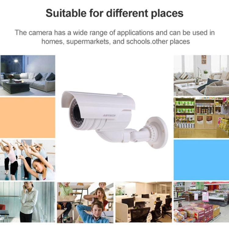 Realistic Looking Dummy Security CCTV Camera with Flashing Red LED by buy2fix