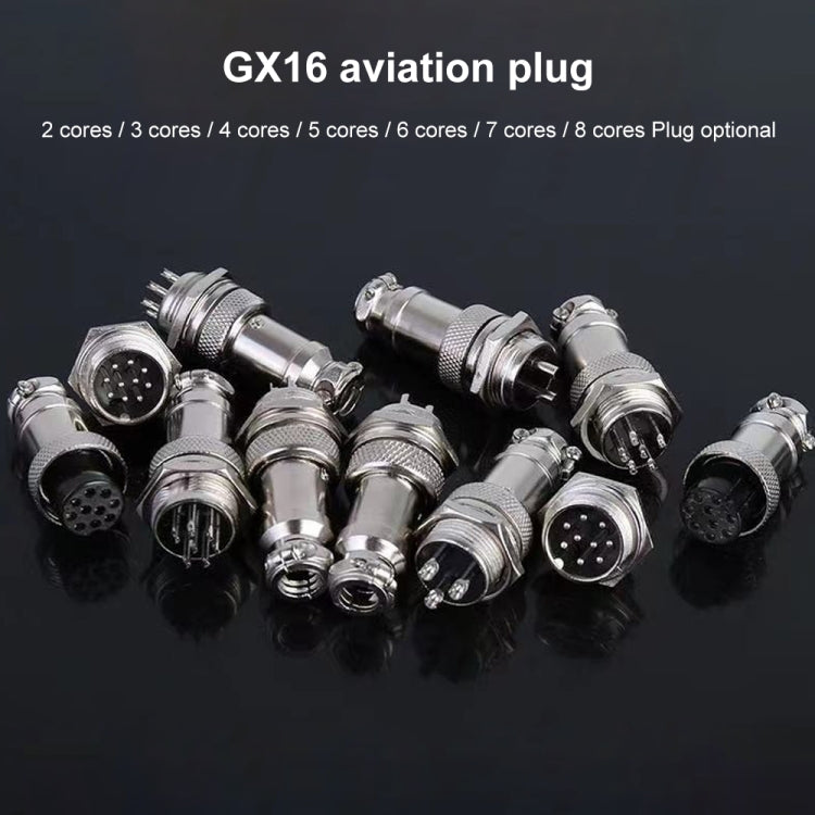 DIY 16mm 8-Pin GX16 Aviation Plug Socket Connector (5 Pcs in One Package, the Price is for 5 Pcs)(Silver) by buy2fix