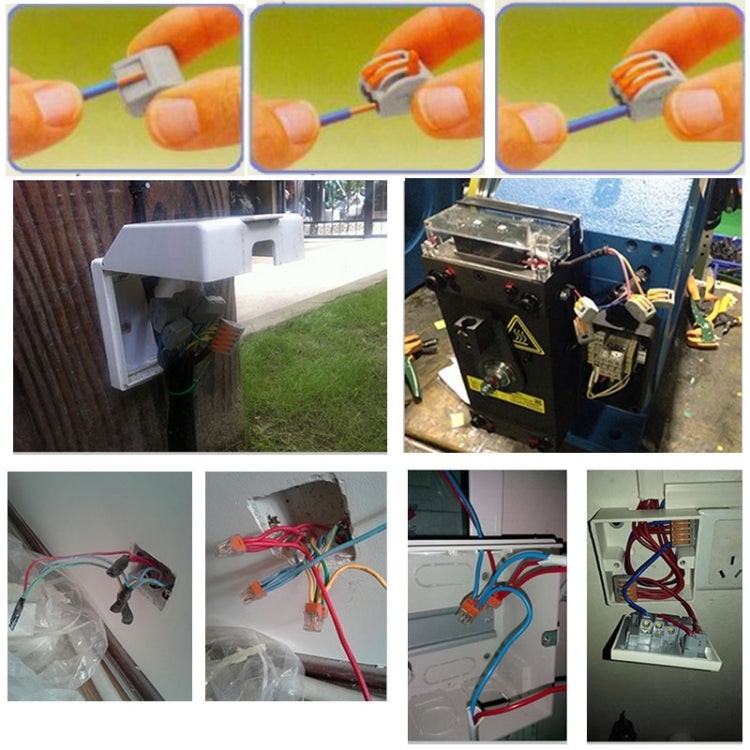 10 PCS Universal Compact 5 Pin Push Clamp Solderless Wire Connector by buy2fix