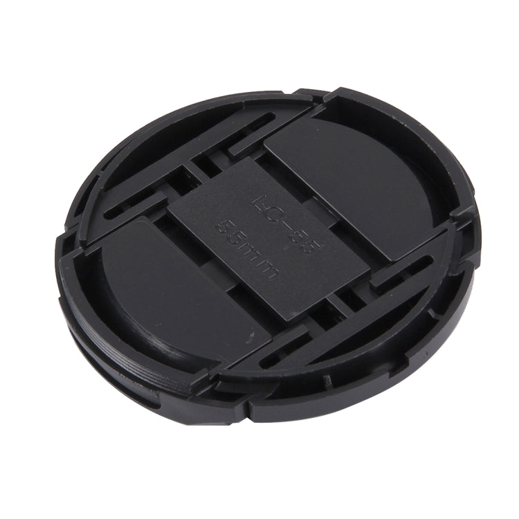 55mm Center Pinch Camera Lens Cap(Black) by buy2fix