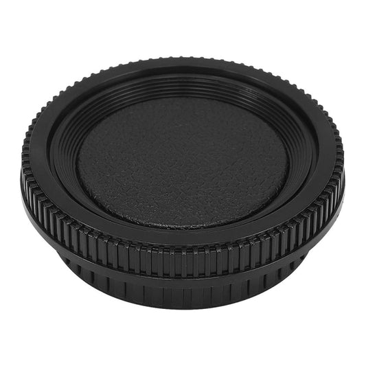 Camera Body Cover & Rear Lens Cap for Minolta MD(Black) by buy2fix