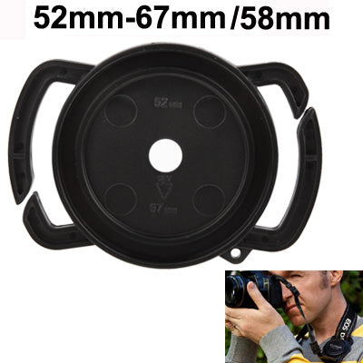 52-67mm / 58mm Center Pinch Camera Lens Cap by buy2fix