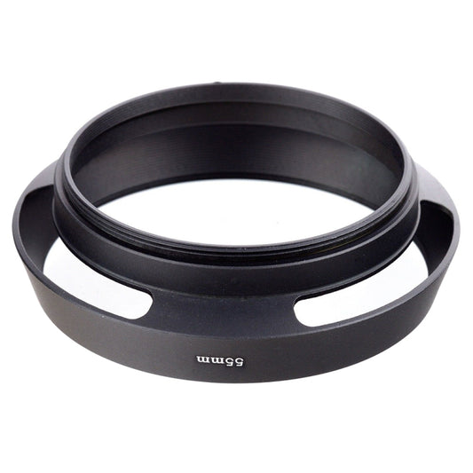 Metal Vented Lens Hood for All Leica Lens with 55mm Filter Thread(Black) by buy2fix