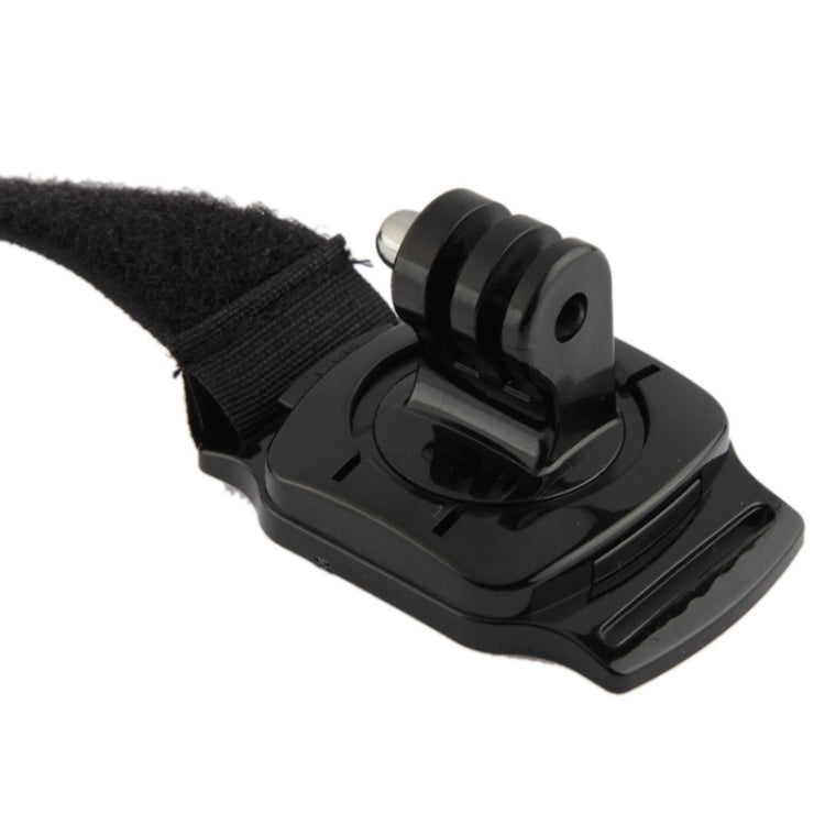 360 Degree Rotation Hand Camera Wrist Strap Mount for GoPro, Insta360, DJI and Other Action Cameras, Strap Length: 36cm(Black) by buy2fix
