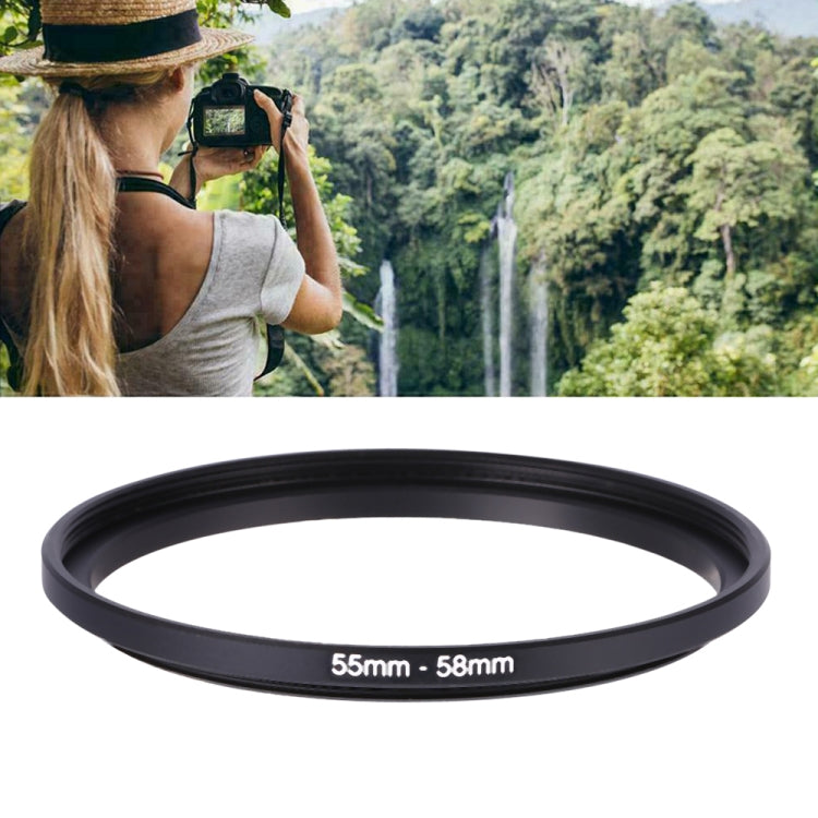55mm-58mm Lens Stepping Ring(Black) by buy2fix