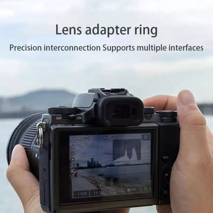 CY Lens to EOS M Lens Mount Stepping Ring(Black) by buy2fix