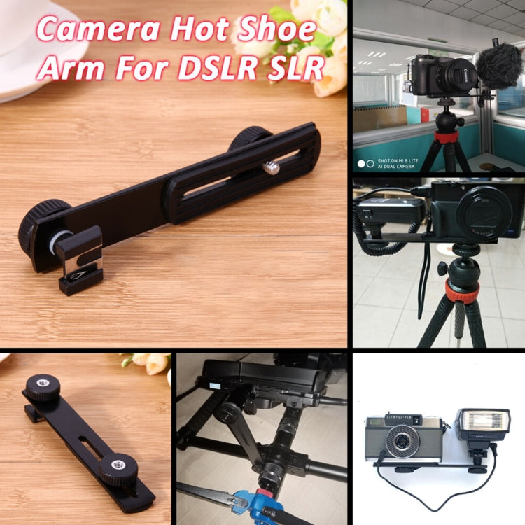 Metal Flash Bracket for DSLR Camera(Black) by buy2fix