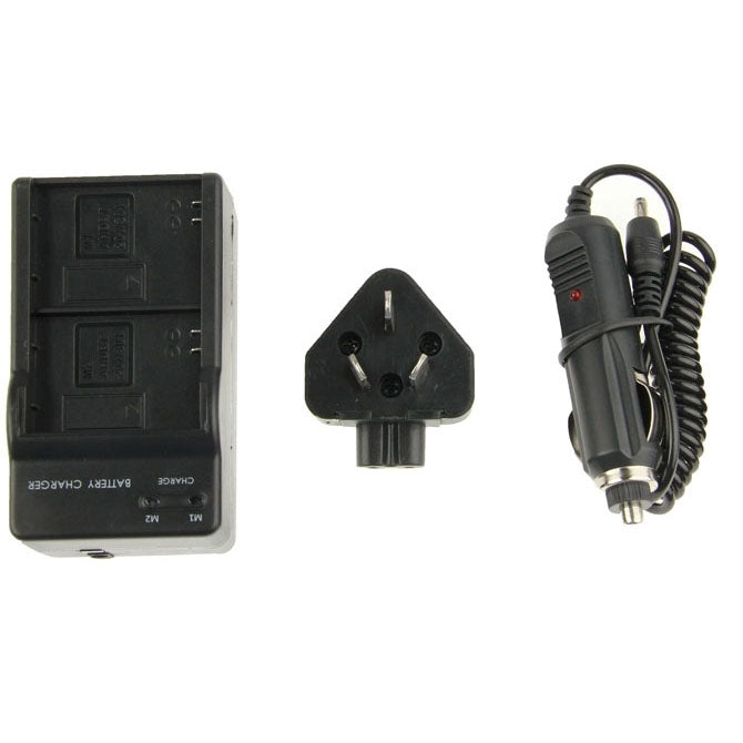 3 in 1 Digital Camera Dual Battery Car Charger for GoPro HERO3+ / 3 AHDBT-201 / AHDBT-301 by buy2fix