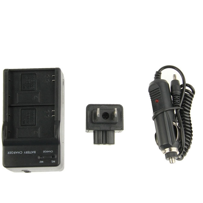3 in 1 Digital Camera Dual Battery Car Charger for GoPro HERO3+ / 3 AHDBT-201 / AHDBT-301 by buy2fix