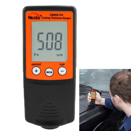 NICETY Coating Thickness Gauge for Measurement of Non-magnetic Coatings on Ferromagnetic Substrates and Electrically Non-conductive Coating on Non-ferrous Metals (CM8801FN) by buy2fix