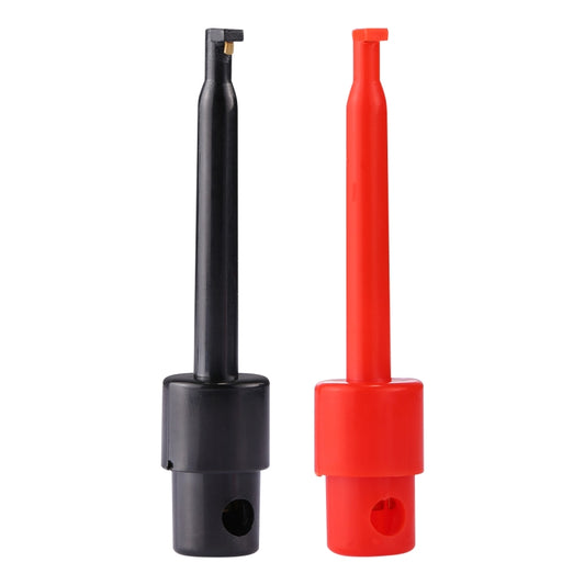 1 Pair 56mm Black and Red Hook Type Test Probe Clip (Large Size) by buy2fix