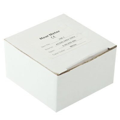 HM-1 AC Hour Meter, Time Setting Range: 0-99,999.99 Hours(White) by buy2fix