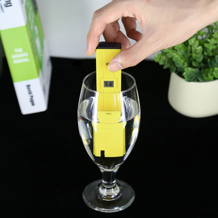 Pocket-sized PH Meter with ATC(Yellow) by buy2fix