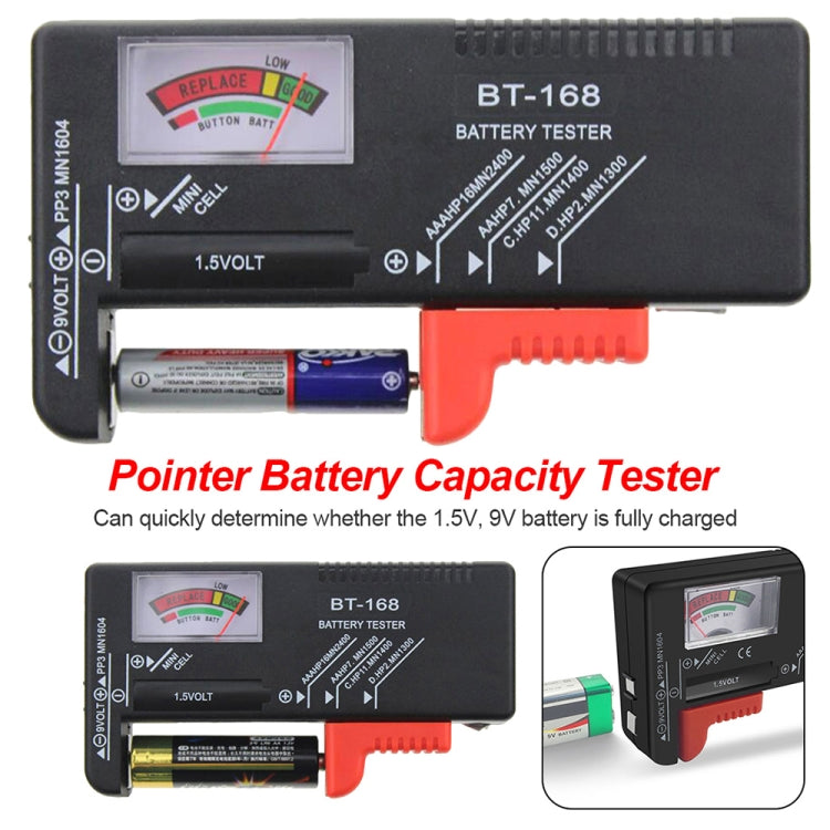 Universal Battery Tester for 1.5V AAA, AA and 9V 6F22 Batteries by buy2fix