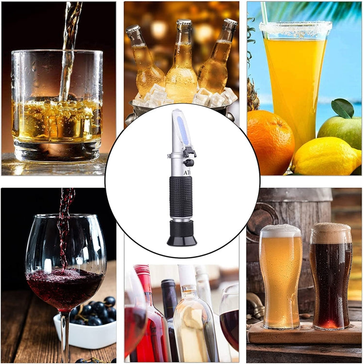 HB-113ATC Brix Hand-Held ATC Refractometer(Black) by buy2fix