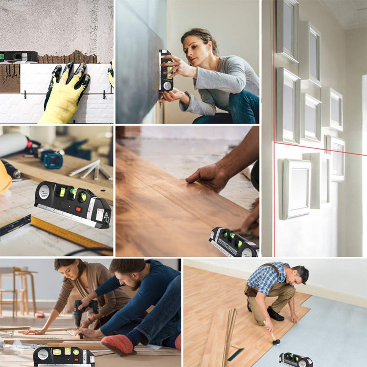 Level Laser Aligner Horizon Vertical Measuring Tape by buy2fix