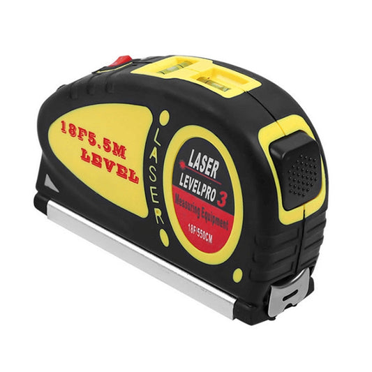 Laser Level with Tape Measure Pro (550cm), LV-05(Yellow) by buy2fix