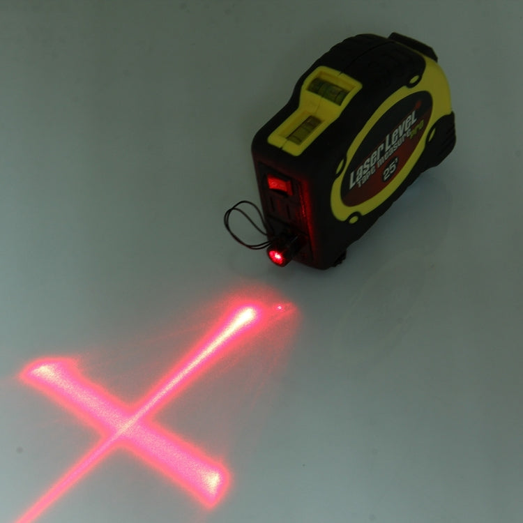 Laser Level with Tape Measure Pro (25 feet) & Belt Clip / Can be Attached to Tripod(Yellow) by buy2fix