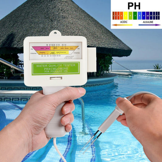 Home Swimming Pool Water PH / CL2 Tester, Cable length: 1.2m by buy2fix