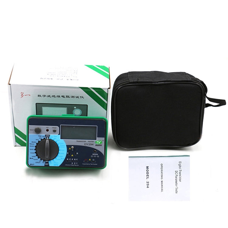 DY294 Professional 2.7 inch LCD Digital Transistor Parameter Tester Meter (4*AA) by buy2fix