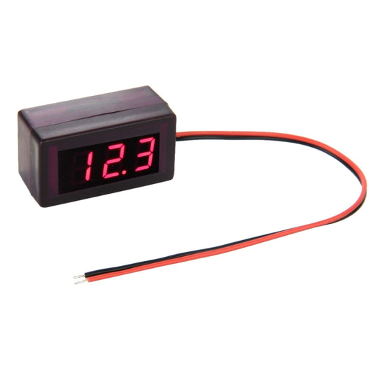 V42D 2 Wires Red Light Display Mini Digital Voltage Panel Meter, Measure Voltage: DC DC 1.7-25V by buy2fix