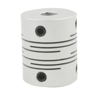 CNC Stepper Motor Flexible Coupling Coupler (6x6mm)(Silver) by buy2fix