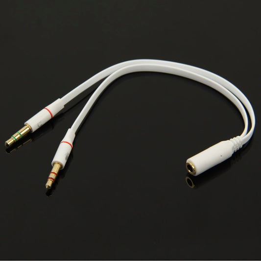 3.5mm female to 3.5mm Male Microphone Jack + 3.5mm Male Earphone Jack Adapter Cable by buy2fix